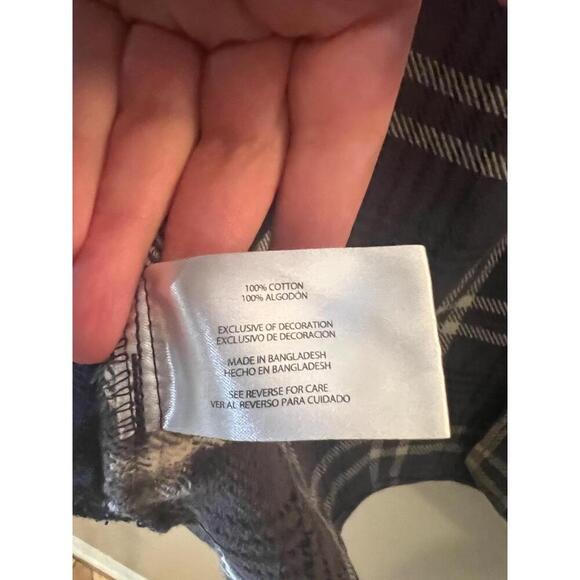 Woolrich Plaid Long Sleeve Button Up Shacket Chest Pockets Mens Large - Picture 2 of 9